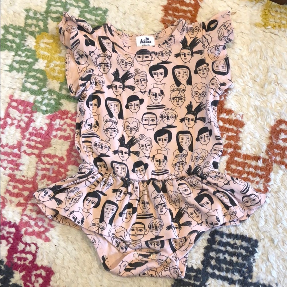 Famous Artist Ruffle One-Piece